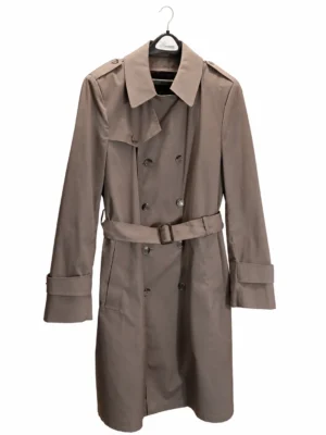 Botany 500 Men's Tan Trench Coat with Fur Liner