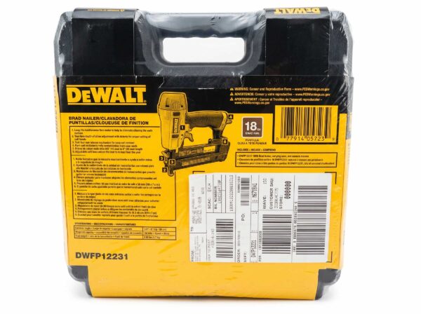 DeWalt Heavy-Duty 18 Gauge Brad Nailer Back View
