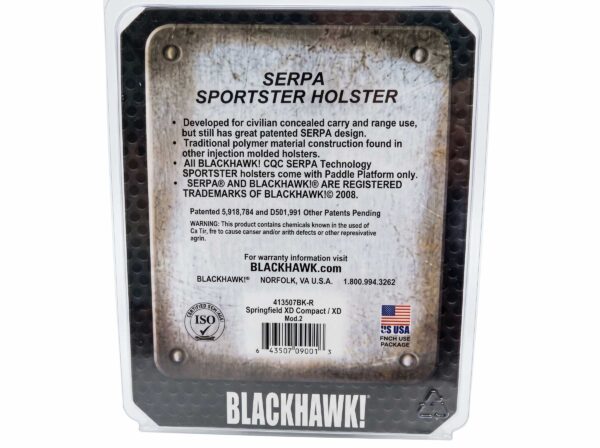 blackhawk-serpa-sportster-right-hand-paddle-holster-back-view Blackhawk Serpa Sportster Paddle Holster Back View